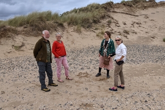 Image of Restoration Remix musicians from left to right Neil Wade, Jo Wade, Hannah Rose Kessler and Irene Rogan credit Irene Rogan