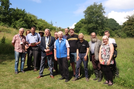 Image of launch of Plan Bee Whitehaven June 2020 credit Cumbria Wildlife Trust