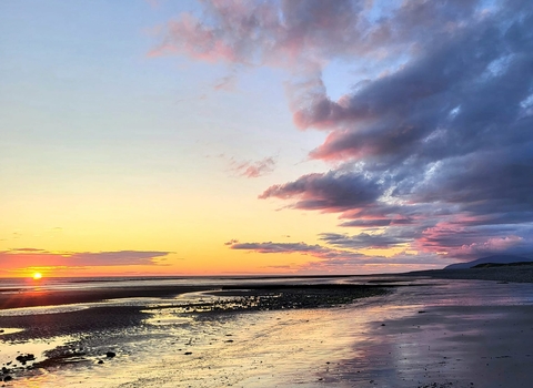 sunset reflections at Earnse Bay